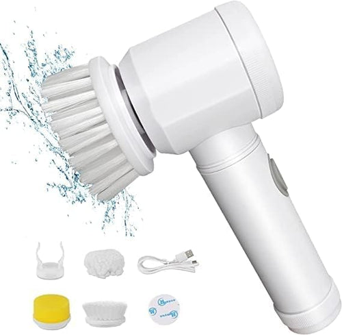 Electric Cleaning Brush, Electric Rotary Cleaning Brush With 3 Brus...