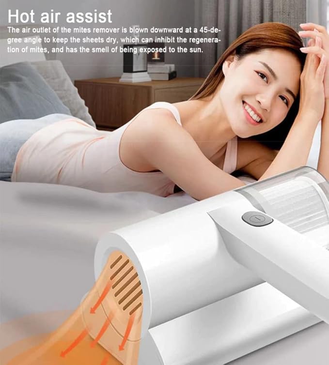 Portable Dust Suction Mites Remover Handheld Wireless Vacuum Cleane...
