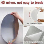 Combo Of Oval Shape Square Shape Mirror Pack Of 1