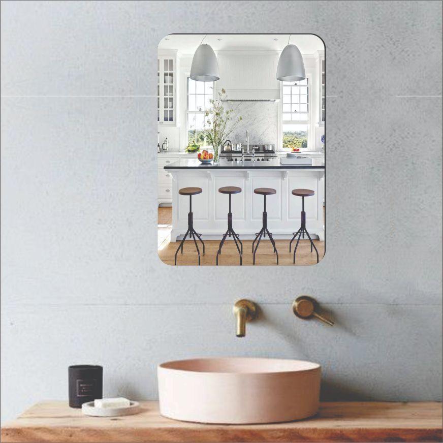 Combo Of Oval Shape Square Shape Mirror Pack Of 1