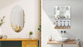 Combo Of Oval Shape Square Shape Mirror Pack Of 1