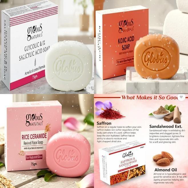 Rice Ceramide, Glycolic Salicylic Acid, Kojic Acid And Saffron-sand...