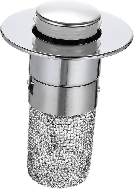 Stainless Steel Sink Hair Filter - Removable Drain Stopper Plug