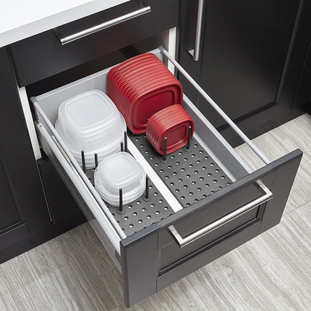 Dish Drying Rack Drain Shelf - Kitchen Drawer Organizer