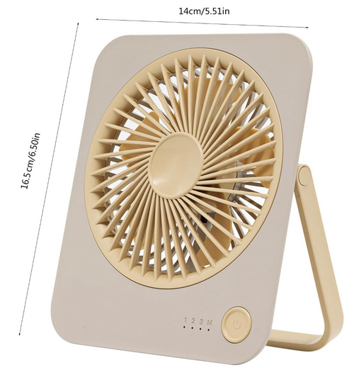 Rechargeable Mini Table Fan with Stand