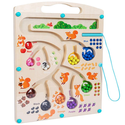 Magnetic Color and Number Maze