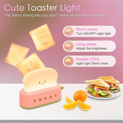Cute LED Toaster Lamp