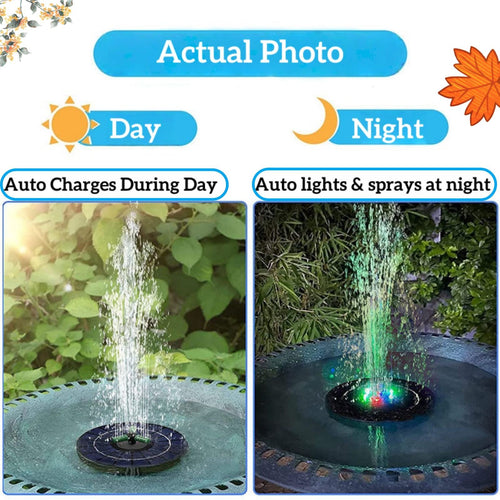 Mini Solar Water Fountain Pump With LED