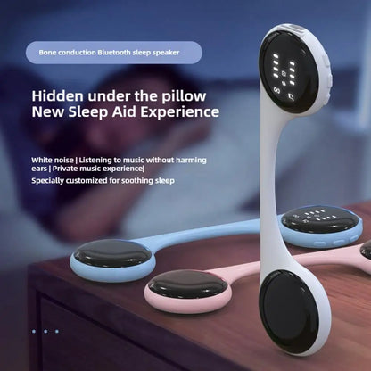 Open-Ear Sleep Therapy Bone Conduction Pillow Speaker