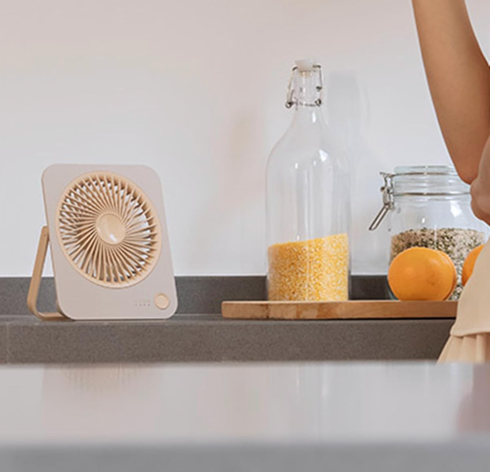 Rechargeable Mini Table Fan with Stand