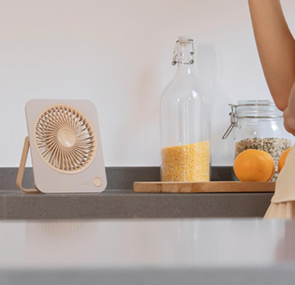 Rechargeable Mini Table Fan with Stand