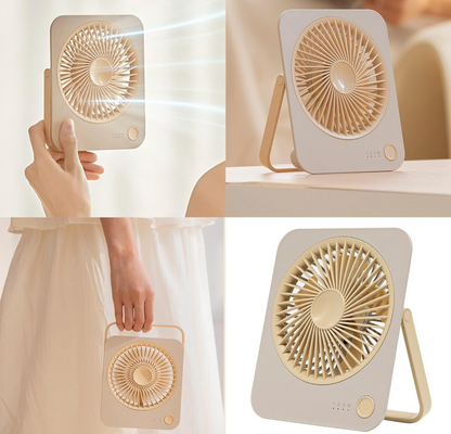 Rechargeable Mini Table Fan with Stand