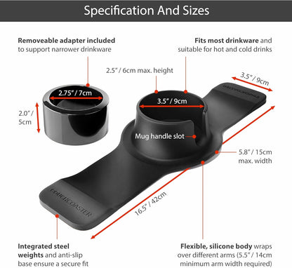 Silicone Couch Armrest Cup Holder