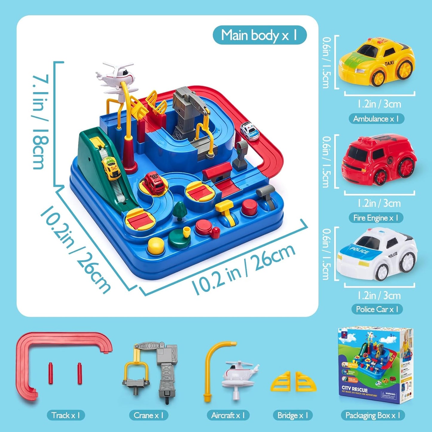 Car Adventure Rescue Track Educational Toy
