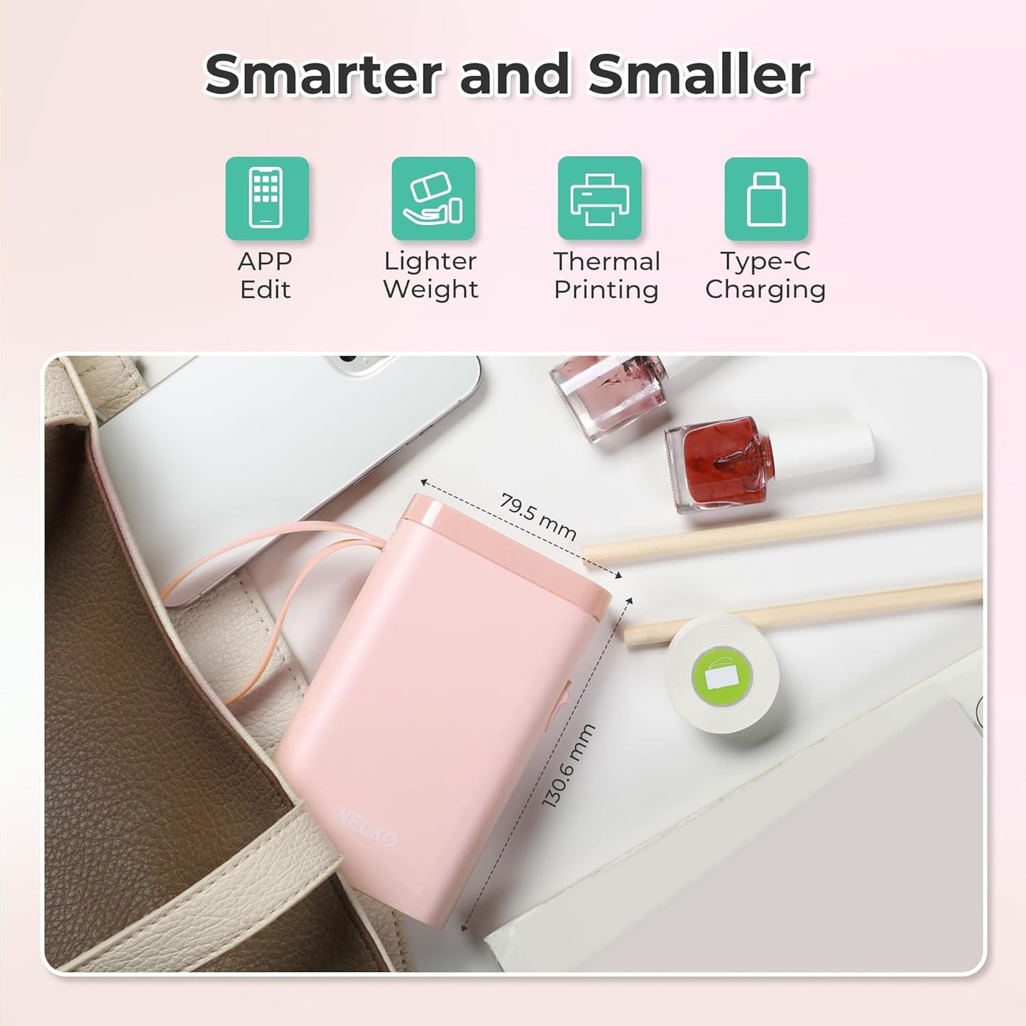 Wireless Mini Label Maker Printer