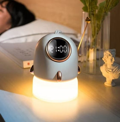 Multifunctional Spaceship Clock Projection Lamp
