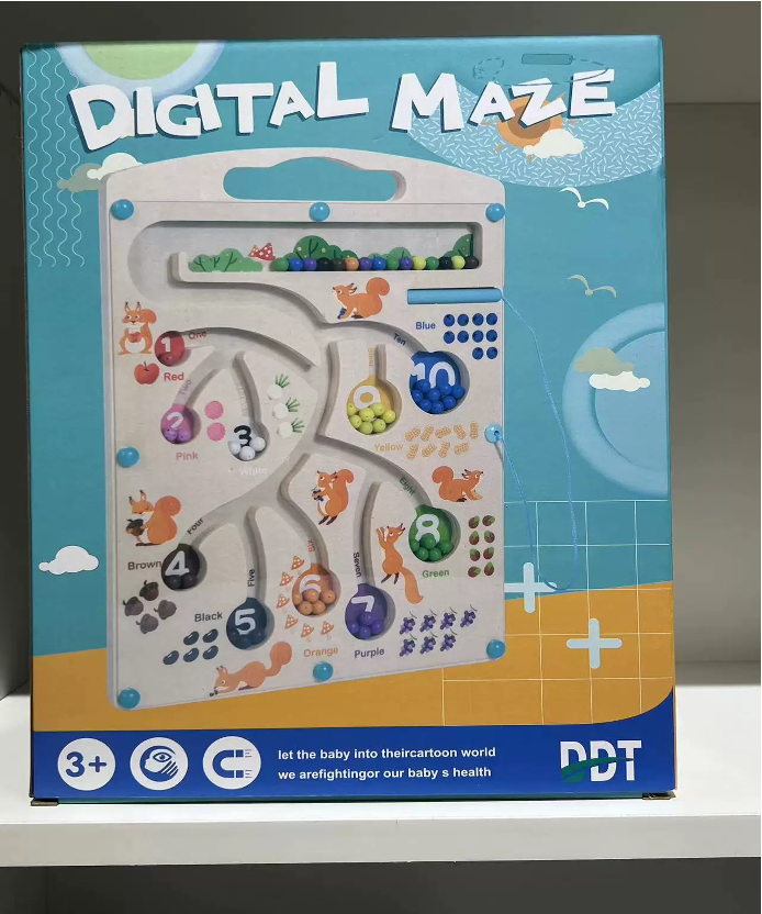 Magnetic Color and Number Maze