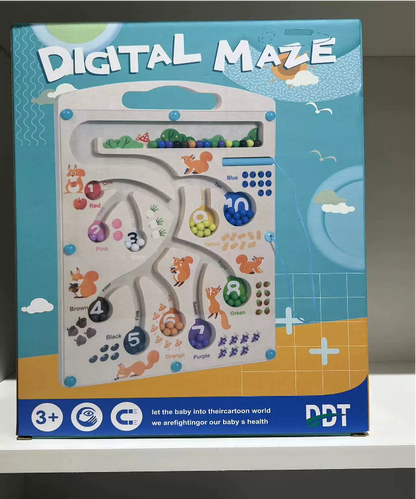 Magnetic Color and Number Maze