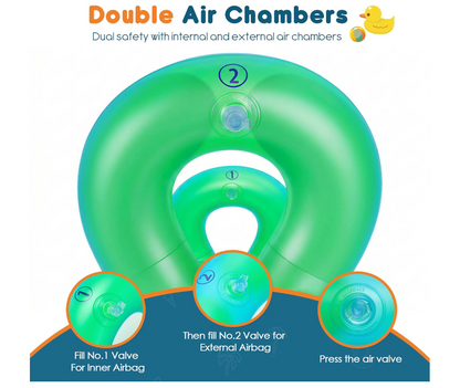 Inflatable Double-Balloon Swimming Vest