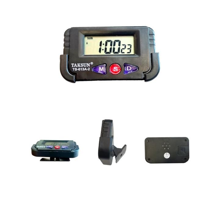 Digital Black Stopwatch with Flexible Stand - LCD Alarm Clock & Timer