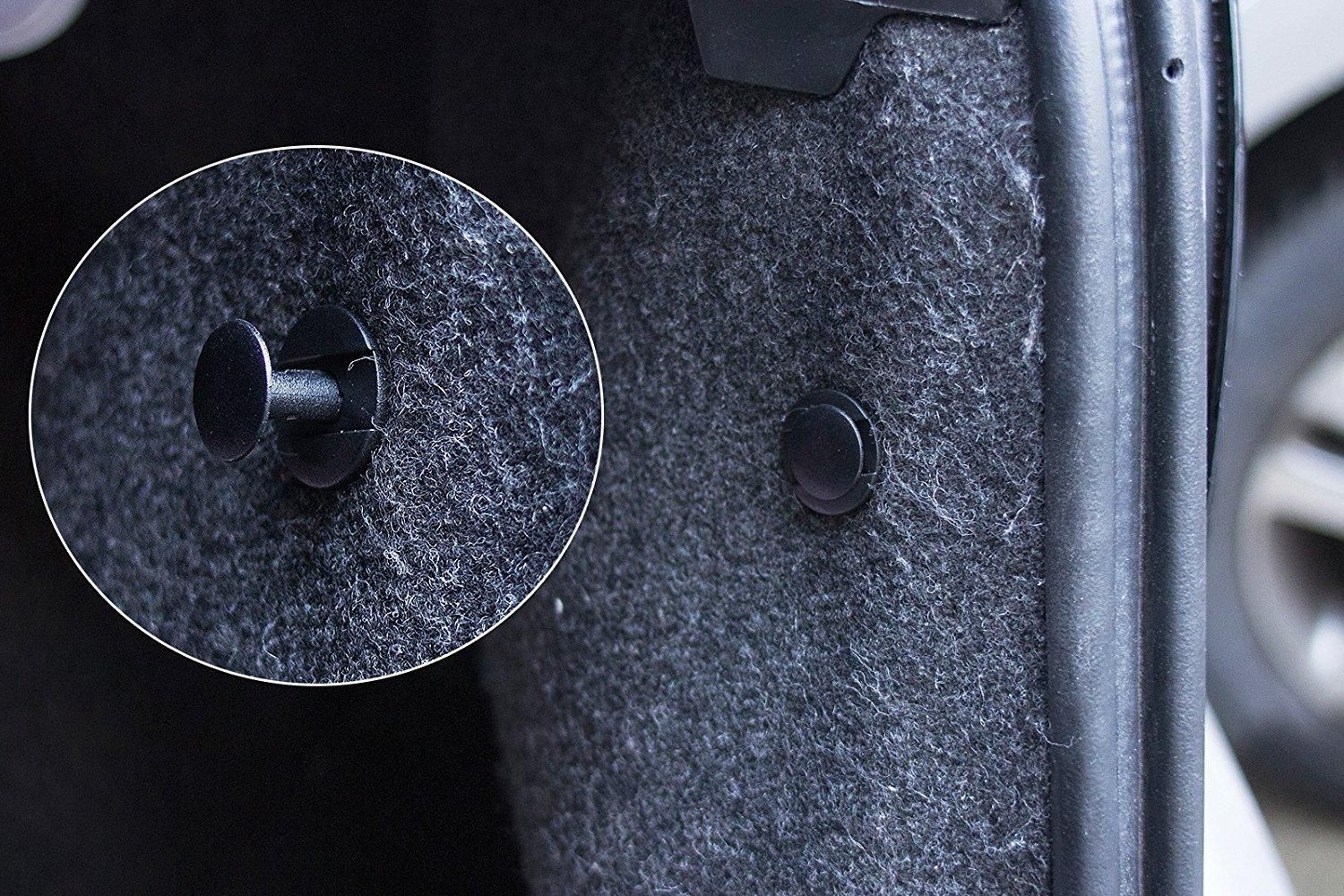 100-Pcs Universal Screw Clamps - Plastic Bumper Clips Assorted Sizes