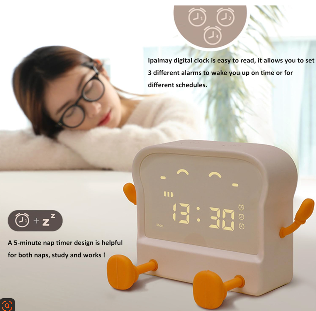 Toaster Cartoon Alarm Clock