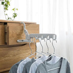 Five-Hole Cloths Drying Rack - Portable for Travel, Hotel & Home Use