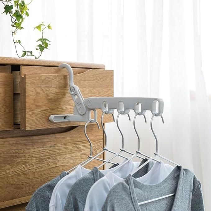 Five-Hole Cloths Drying Rack - Portable for Travel, Hotel & Home Use