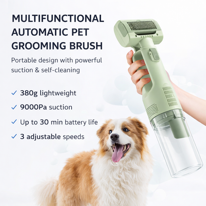 5-in-1 Cordless Pet Grooming Vacuum Brush