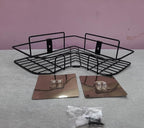 Metal Bathroom Corner Rack Storage Shelves - Multicolor Organizer