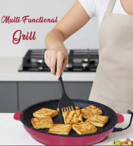 Mini Electric Frying Pan - Compact Non-Stick Cooker for Small Kitchens