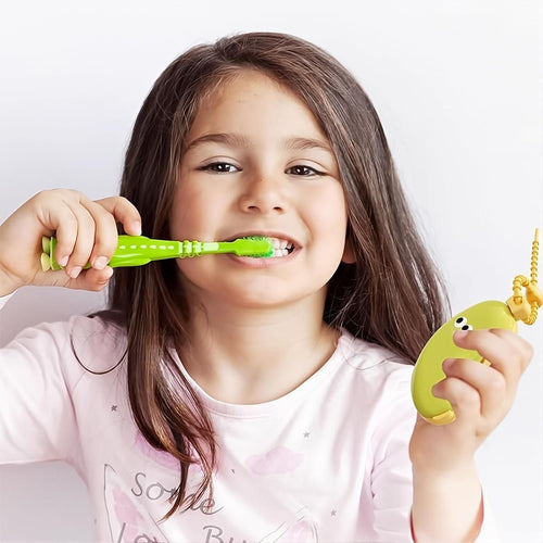 2 in 1 Cute Banana Hiking Camping Brush Cup - BPA-Free Travel Toothbrush Holder