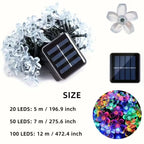 Silicone Flower String Lights - 14 LED 3 Meter Waterproof Fairy Lights