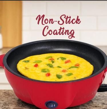 Mini Electric Frying Pan - Compact Non-Stick Cooker for Small Kitchens