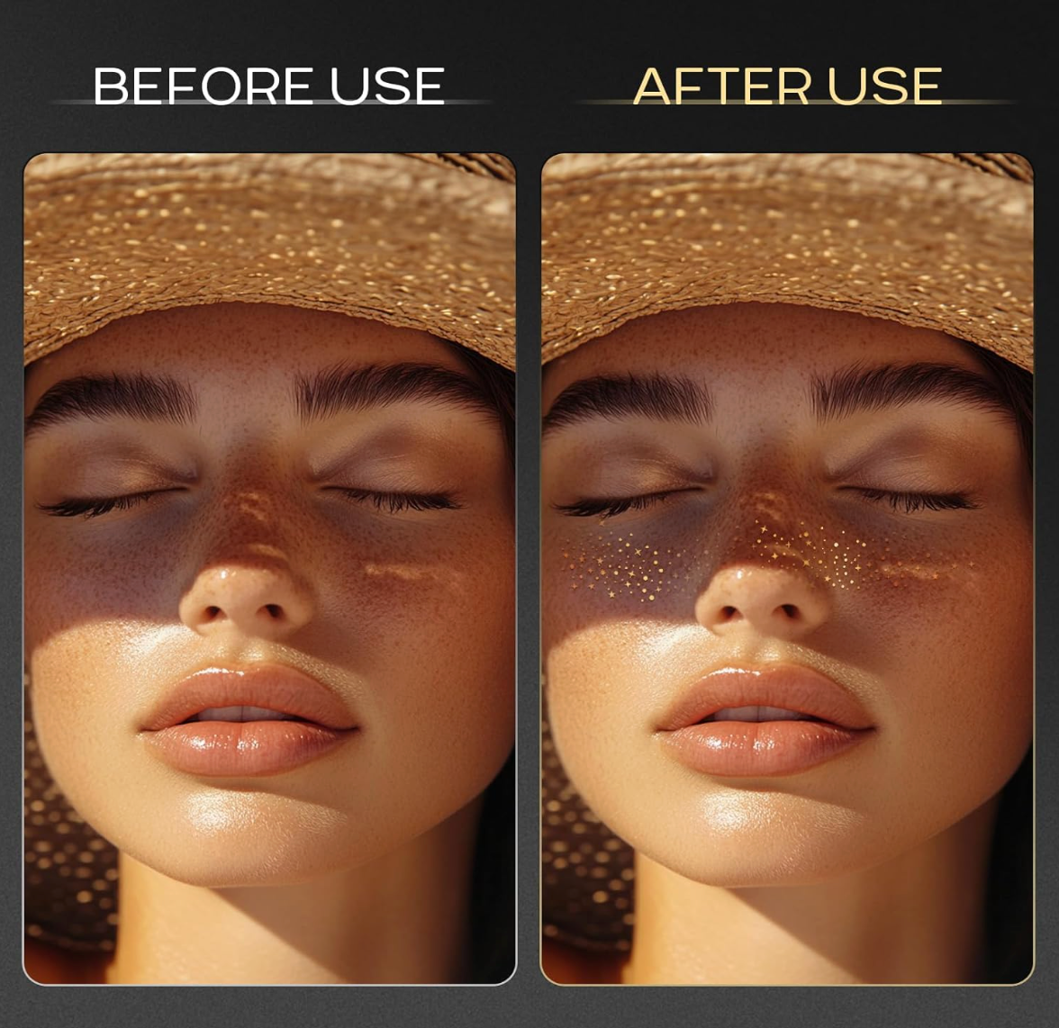 Gold Sparkle Freckles Makeup Patches