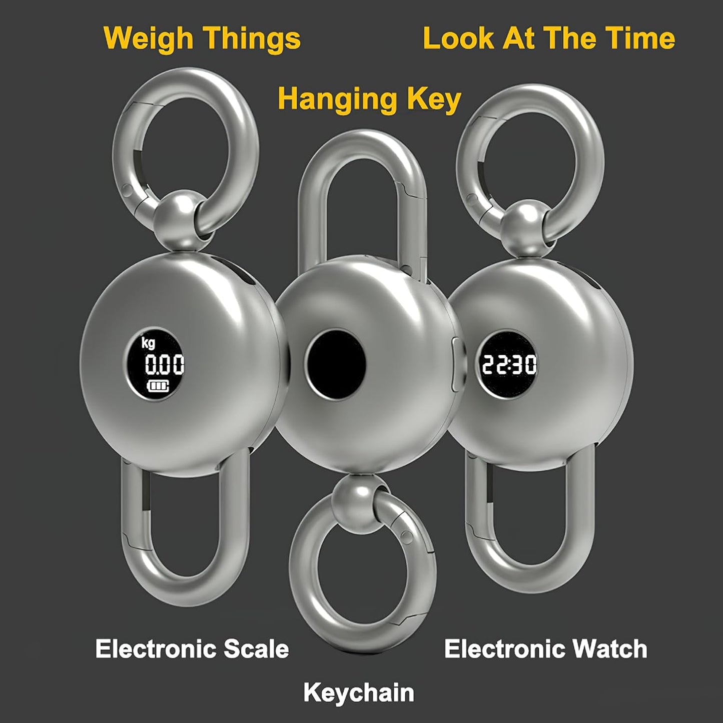 3-In-1 Scale Watch Keychain
