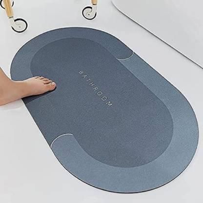 Water Absorbing Anti Slip Floor Mat - Quick-Drying Bath Mat Oval Shape