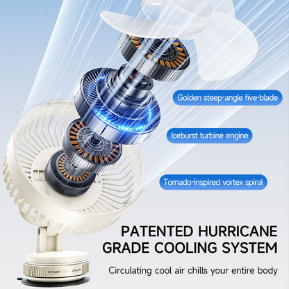 360 Degree Adjustable Head Suction Cup Fan