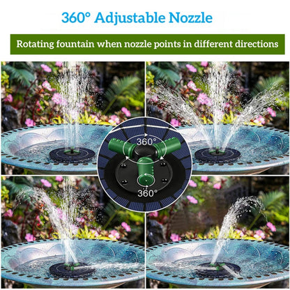Mini Solar Water Fountain Pump With LED