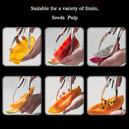 2-in-1 Multi-functional Stainless Steel Fruit Cutter