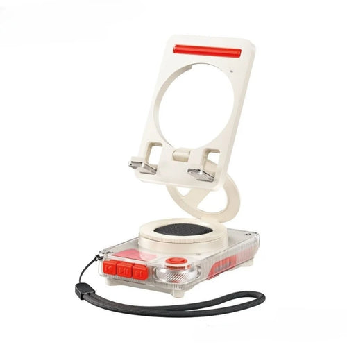 Foldable & 360 Degree Rotatable Phone Bracket With Speaker