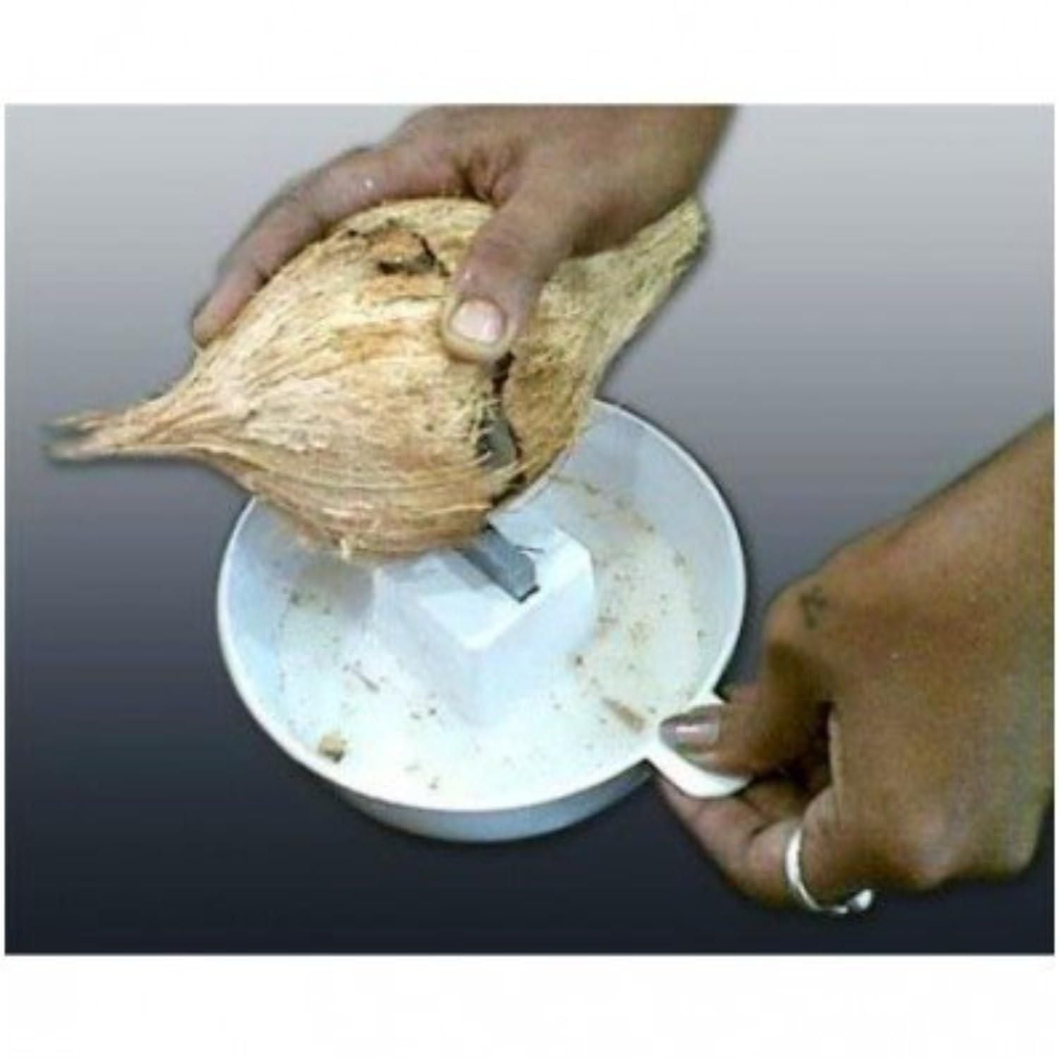 Manual Coconut Opening Tool - Easy & Safe Coconut Cracker