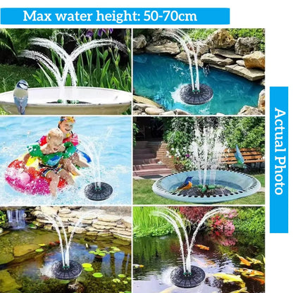 Mini Solar Water Fountain Pump With LED