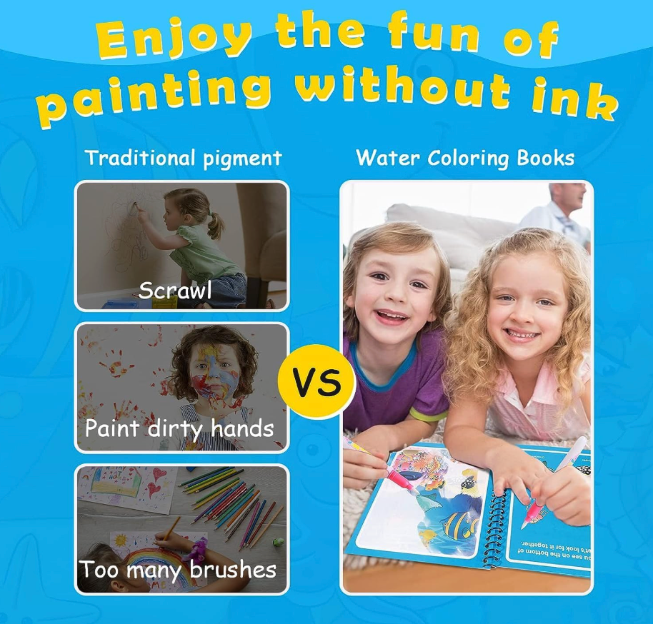 Magic Water Colouring Book