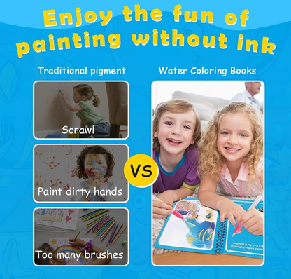 Magic Water Colouring Book