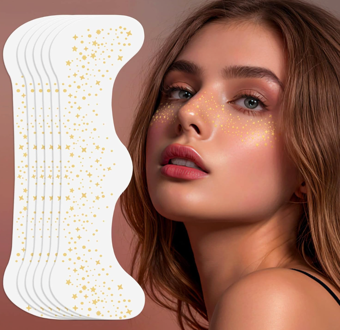 Gold Sparkle Freckles Makeup Patches
