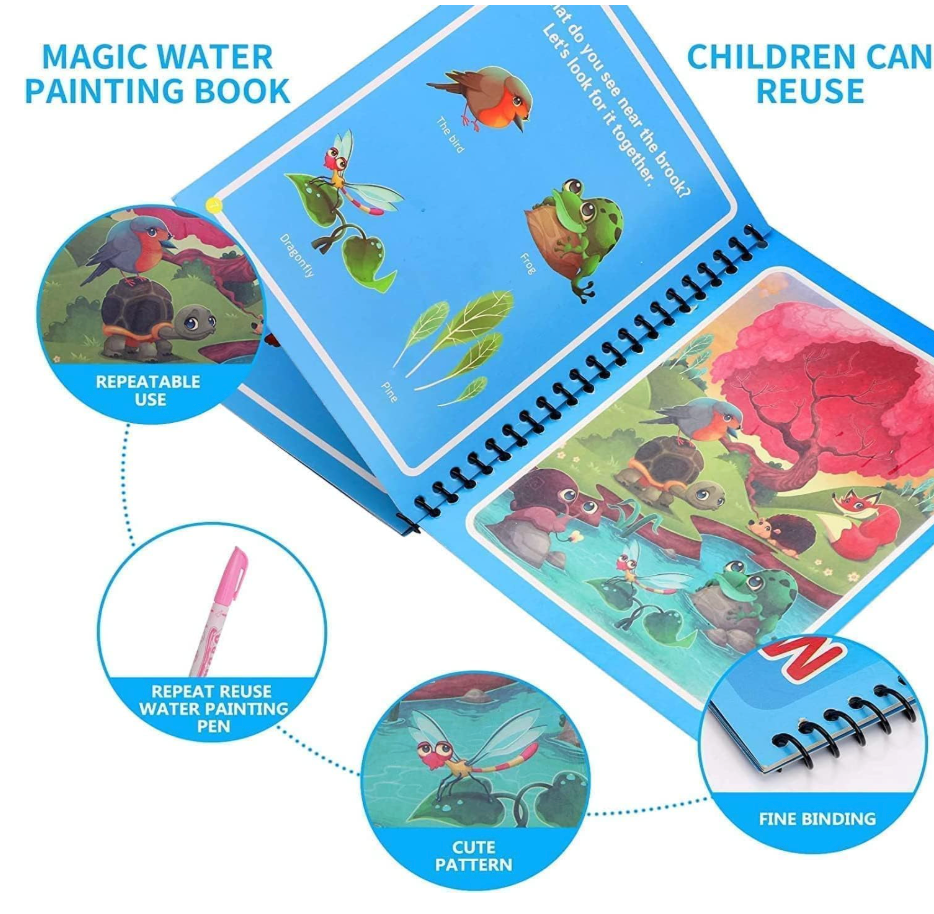 Magic Water Colouring Book