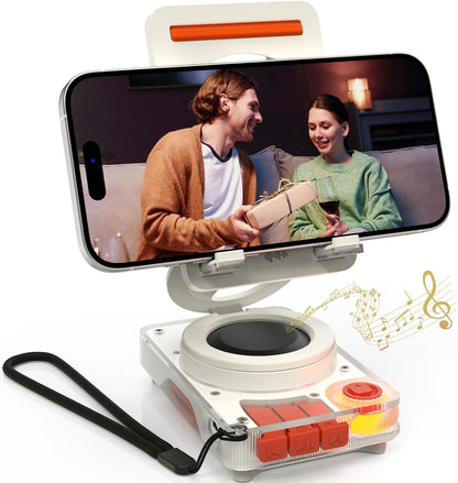 Foldable & 360 Degree Rotatable Phone Bracket With Speaker