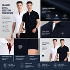 Pack of 2 – Men's Polo Neck T-Shirts | Multicolor