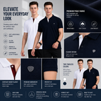 Pack of 2 – Men's Polo Neck T-Shirts | Multicolor